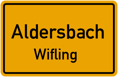 Straßenverzeichnis Aldersbach Wifling