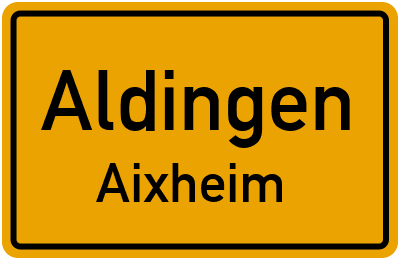 Straßenverzeichnis Aldingen Aixheim