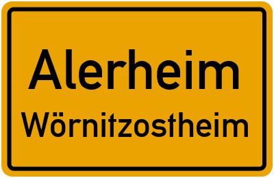 Straßenverzeichnis Alerheim Wörnitzostheim