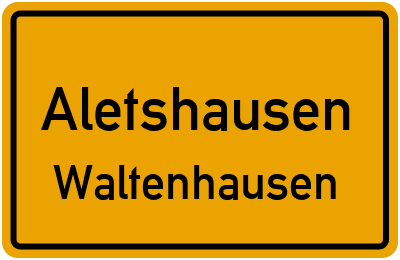 Straßenverzeichnis Aletshausen Waltenhausen