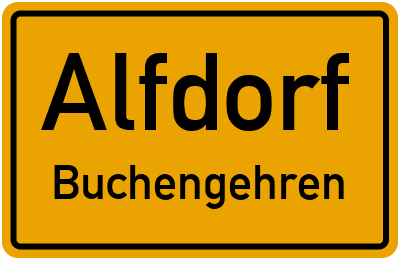 Straßenverzeichnis Alfdorf Buchengehren