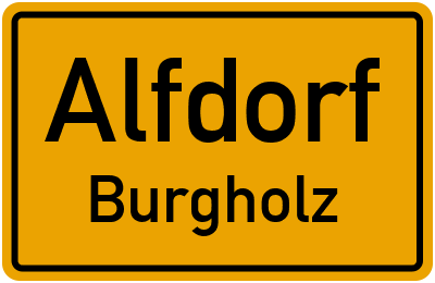 Straßenverzeichnis Alfdorf Burgholz