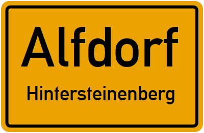 Straßenverzeichnis Alfdorf Hintersteinenberg