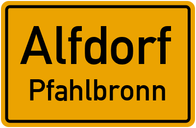 Straßenverzeichnis Alfdorf Pfahlbronn
