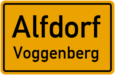 Straßenverzeichnis Alfdorf Voggenberg