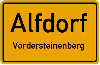 Straßenverzeichnis Alfdorf Vordersteinenberg