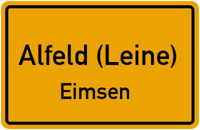 Straßenverzeichnis Alfeld (Leine) Eimsen