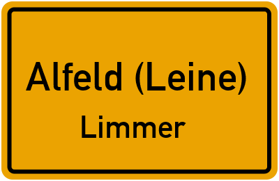 Ortsschild Alfeld (Leine) Limmer