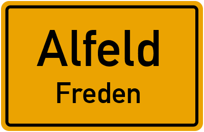 Straßenverzeichnis Alfeld Freden
