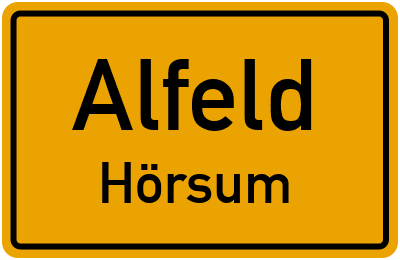 Straßenverzeichnis Alfeld Hörsum