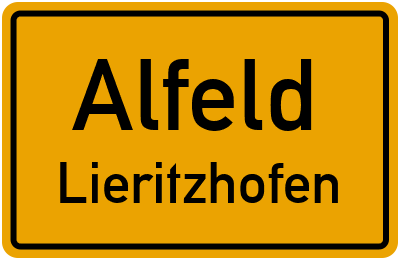 Straßenverzeichnis Alfeld Lieritzhofen