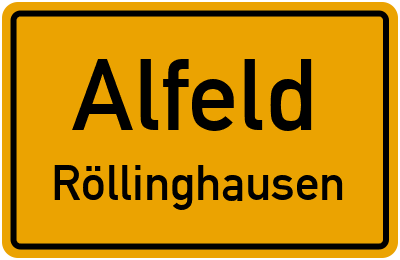 Straßenverzeichnis Alfeld Röllinghausen
