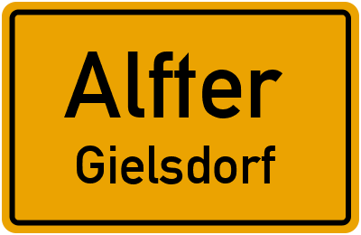 Ortsschild Alfter Gielsdorf