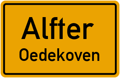 Straßenverzeichnis Alfter Oedekoven