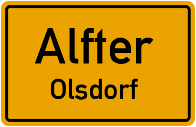Straßenverzeichnis Alfter Olsdorf