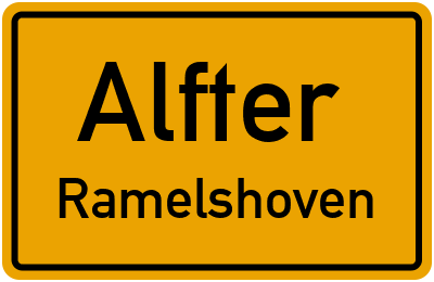 Straßenverzeichnis Alfter Ramelshoven