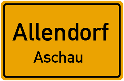 Straßenverzeichnis Allendorf Aschau
