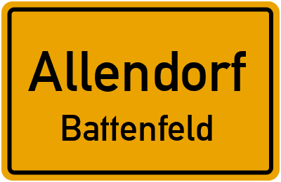 Straßenverzeichnis Allendorf Battenfeld