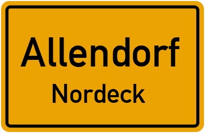 Straßenverzeichnis Allendorf Nordeck