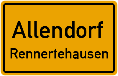 Straßenverzeichnis Allendorf Rennertehausen