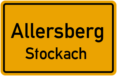Ortsschild Allersberg Stockach
