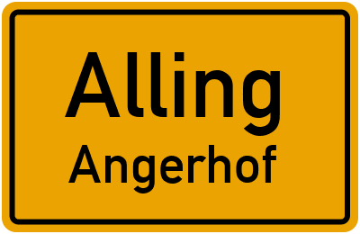 Straßenverzeichnis Alling Angerhof