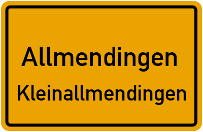Straßenverzeichnis Allmendingen Kleinallmendingen
