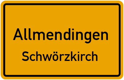 Straßenverzeichnis Allmendingen Schwörzkirch