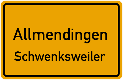 Straßenverzeichnis Allmendingen Schwenksweiler