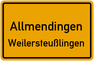 Straßenverzeichnis Allmendingen Weilersteußlingen