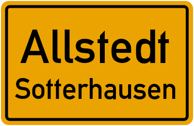 Straßenverzeichnis Allstedt Sotterhausen