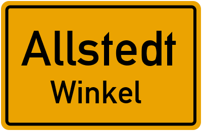 Straßenverzeichnis Allstedt Winkel