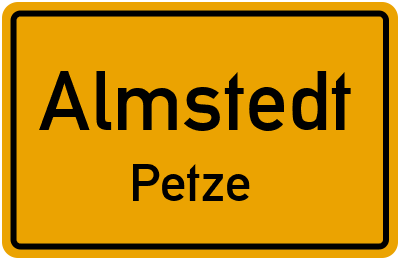 Straßenverzeichnis Almstedt Petze