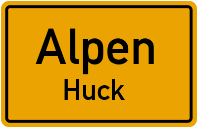 Straßenverzeichnis Alpen Huck