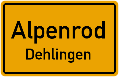 Straßenverzeichnis Alpenrod Dehlingen