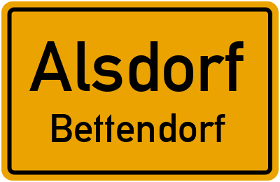 Ortsschild Alsdorf Bettendorf