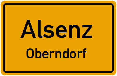 Straßenverzeichnis Alsenz Oberndorf