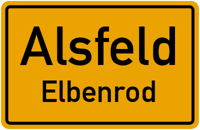 Straßenverzeichnis Alsfeld Elbenrod