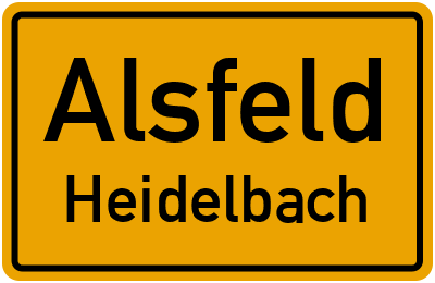 Straßenverzeichnis Alsfeld Heidelbach