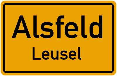 Straßenverzeichnis Alsfeld Leusel