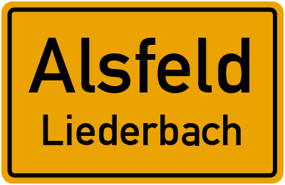Straßenverzeichnis Alsfeld Liederbach