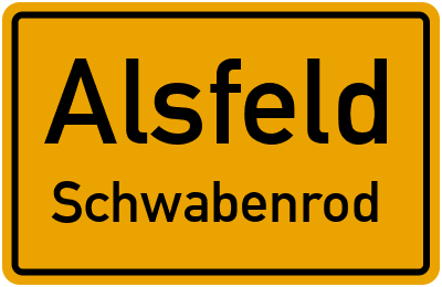 Straßenverzeichnis Alsfeld Schwabenrod