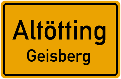 Straßenverzeichnis Altötting Geisberg