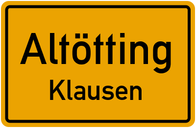 Straßenverzeichnis Altötting Klausen