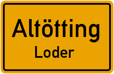 Straßenverzeichnis Altötting Loder