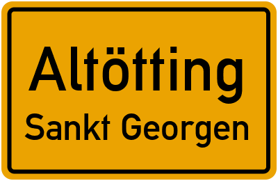 Straßenverzeichnis Altötting Sankt Georgen