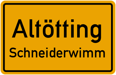 Straßenverzeichnis Altötting Schneiderwimm