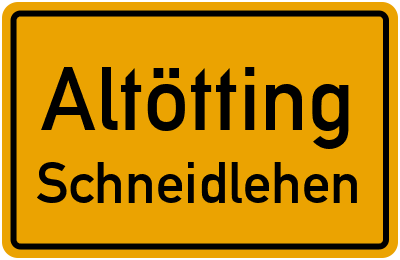 Straßenverzeichnis Altötting Schneidlehen