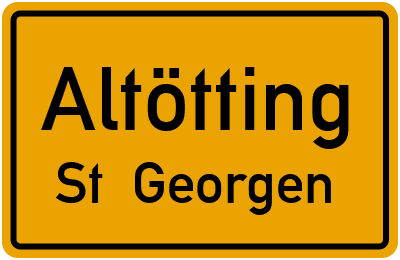 Straßenverzeichnis Altötting St. Georgen