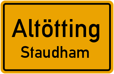 Straßenverzeichnis Altötting Staudham